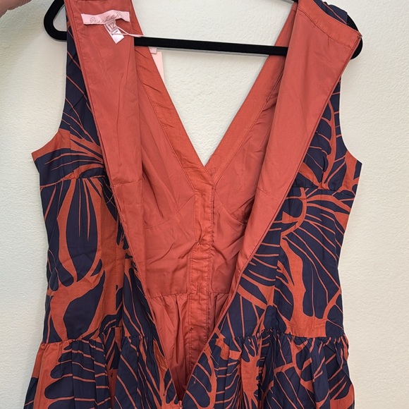 Anthropologie Hutch Indy Sleeveless V-Neck Button-Front Midi Dress size 12 - Picture 12 of 12